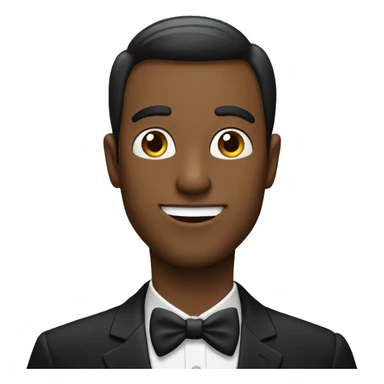Man in tuxedo sticker