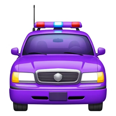 purple police car light sticker