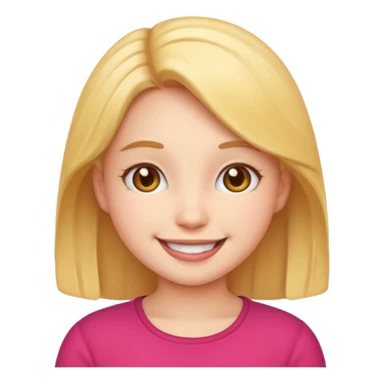 A cute girl emoji sticker