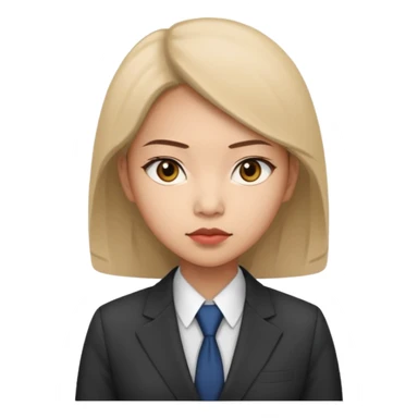 female asian quant trader sticker