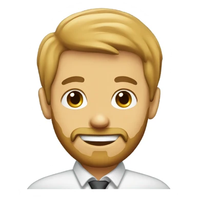 smiling male portrait with beard at school sticker