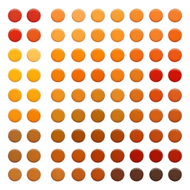 Fall colors paint palette sticker