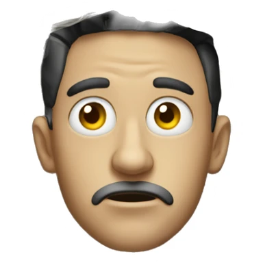 Attic head with cobwebs  sticker