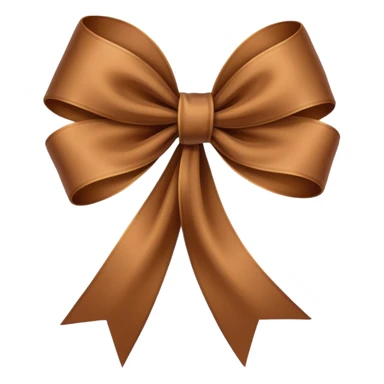 Brown ribbon and white copy paste sticker