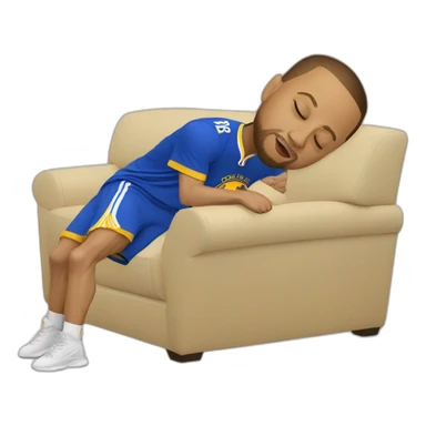 Steph curry does a nap sticker