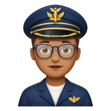 A navy sailor with glasses  sticker