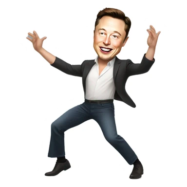 elon musk dancing sticker
