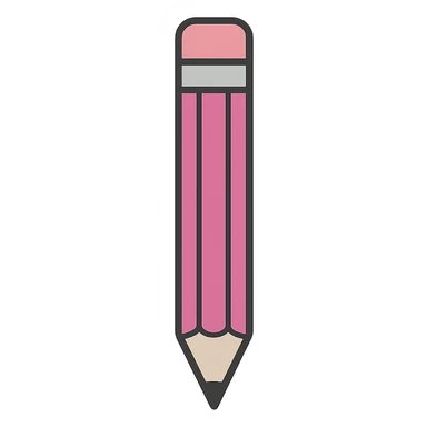 pink pencil sticker