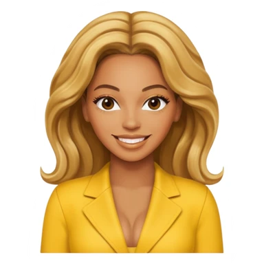 Beyonce with yellow outfit sticker