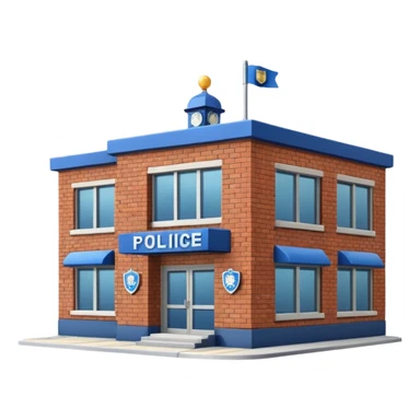 una estación de policia sticker