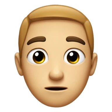 sad eyebrows, smile sticker