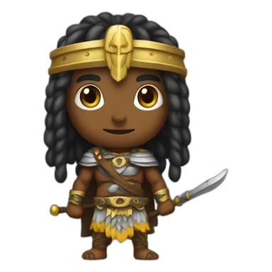 warrior wearing kufia sticker