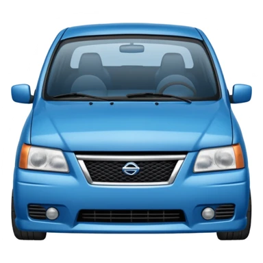 a sad blue Nissan Sentra sticker