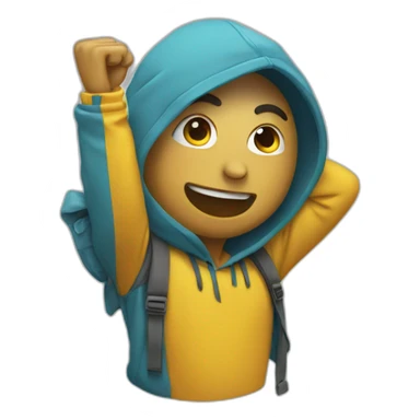 Personne qui dab sticker