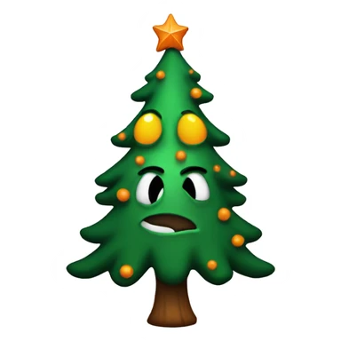 Halloween Christmas tree sticker