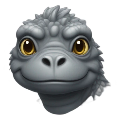 minilla cute grey sticker