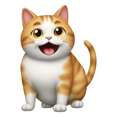Cat farting sticker
