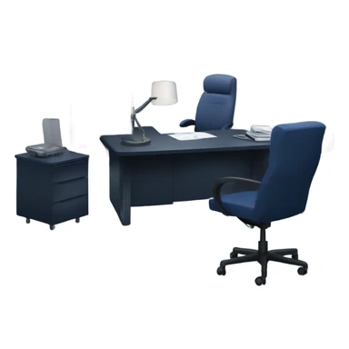 dark blue office sticker