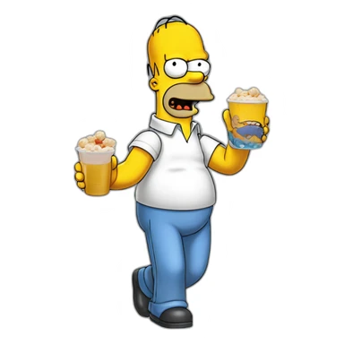 homer-simpson-eat-bart-simpson sticker