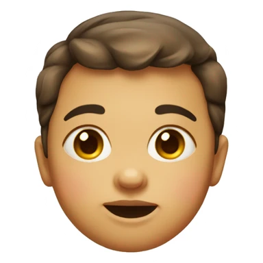 a face emoji of a baby with puffed cheeks  sticker