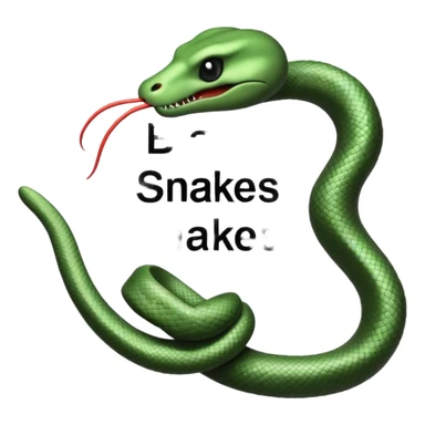 Text that reads “Blame Snakes” sticker