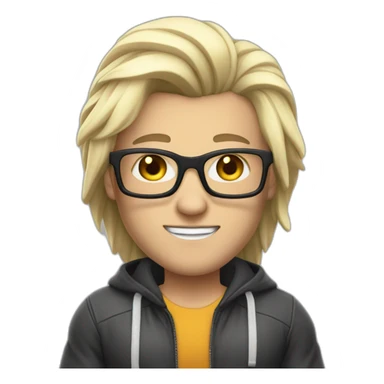 white bodybuilder glasses jacket developper straight darkhair shor sticker