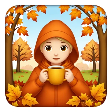 cozy autumn sticker