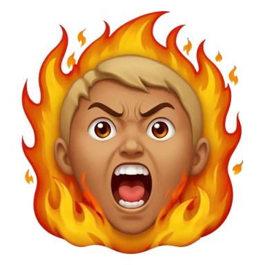 person burning in the pits of hell sticker