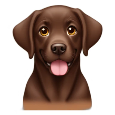 Chocolate labrador puppie autumm season sticker