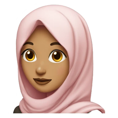 wink hijab girl sticker