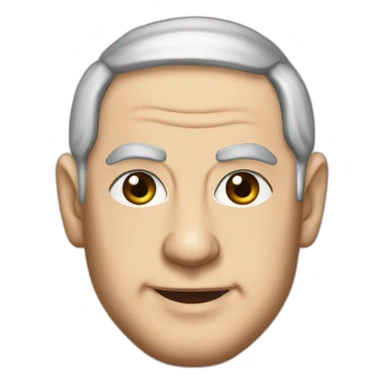 benjamin netanyahu with a yarmulke sticker