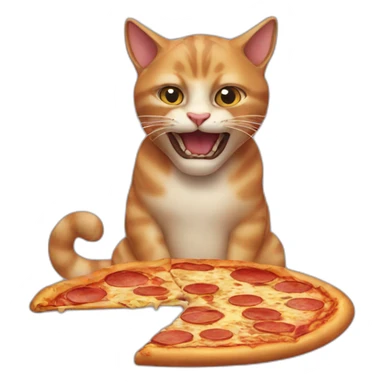 cat-eating-pizza sticker
