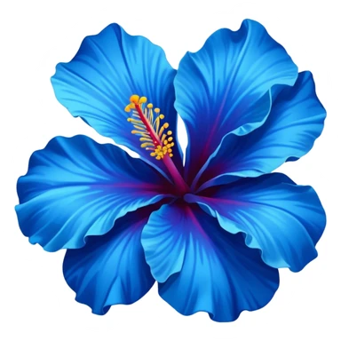 blue hibiscu sticker