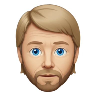 Bjorn Ulvaeus with blue eyes sticker