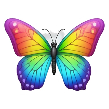 Rainbow butterfly  sticker