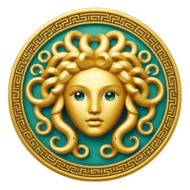 Medusa Versace logo sticker