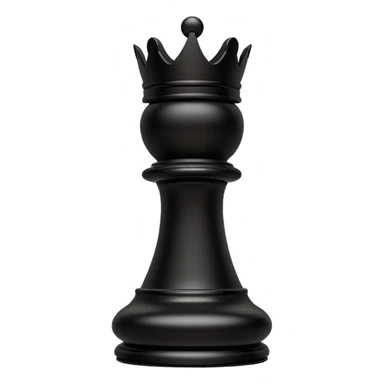 black chess pieces, king sticker