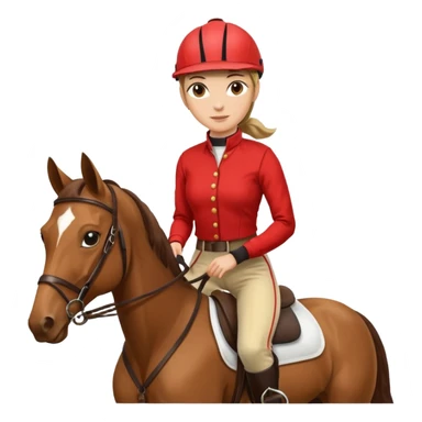  horse jockey woman sticker