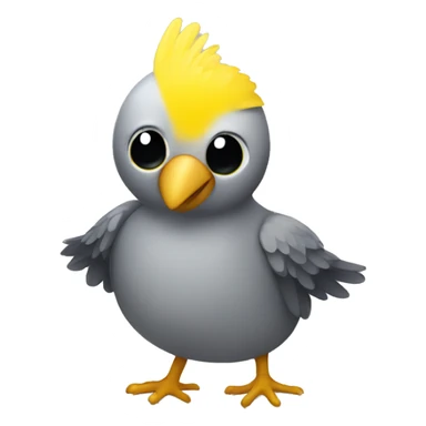 a bird with yellow wings sticker