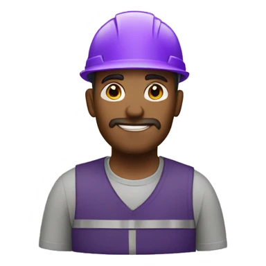 Purple contractor sticker