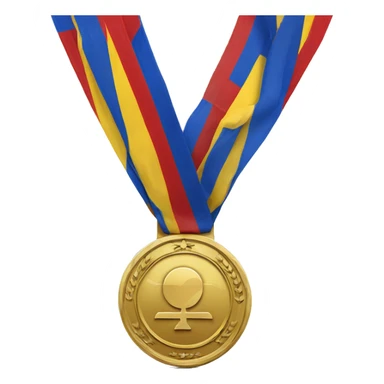 first place medal Romania sticker