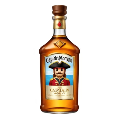 Une bouteille de captain morgan  sticker