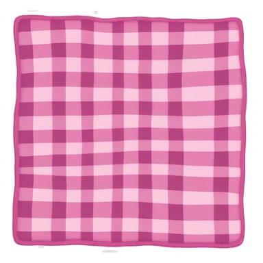 pink plaid blanket sticker