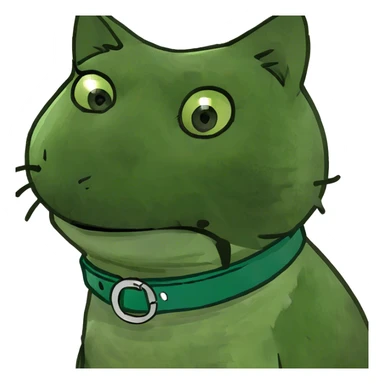 Cat choking nevk sticker