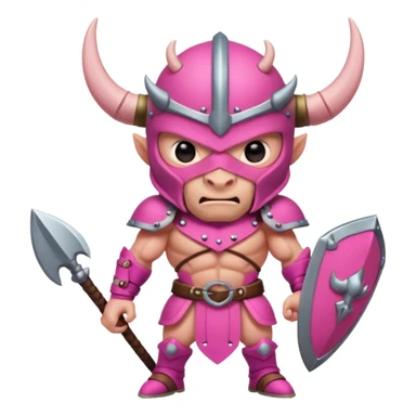 Pink Viking Warrior Ant with armor sticker