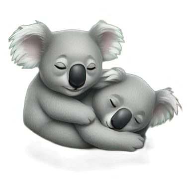 Two koalas sleeping sticker