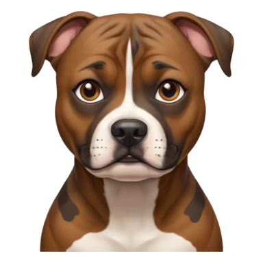 Gorgeous brindle staffie sticker