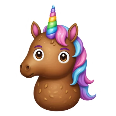 Poop unicorn  sticker