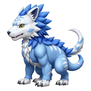 Garurumon (full body sticker