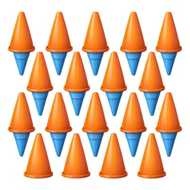 cone objects sticker